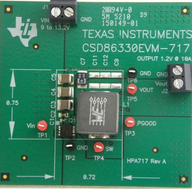 PMP5471, 10A Step-Down Converter for Server Add-On Card ASIC Core Power Reference Design