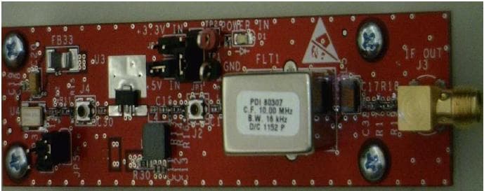 TSW2110EVM, Low Cost Crystal Filtered 10MHz Source Evaluation Kit