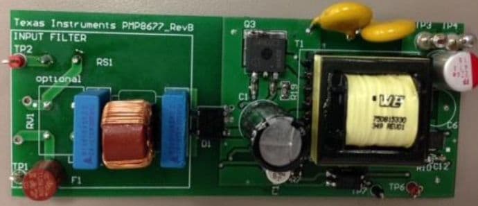 PMP8677, 195VAC to 265VAC Vin, 50W Quasi-Resonant Synchronous Flyback