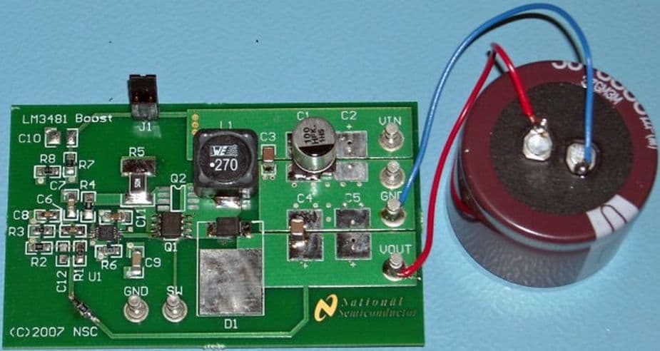 PMP8711, Boost for Capacitor Charging with 48V at 1A peak