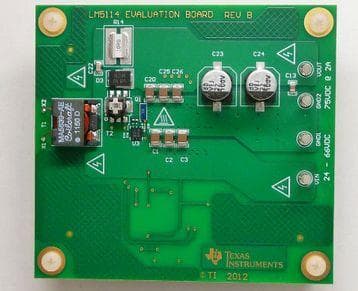 LM5114BSDEVAL/NOPB, Evaluation Board using LM5114 single low-side gate driver, boost DC-DC converter