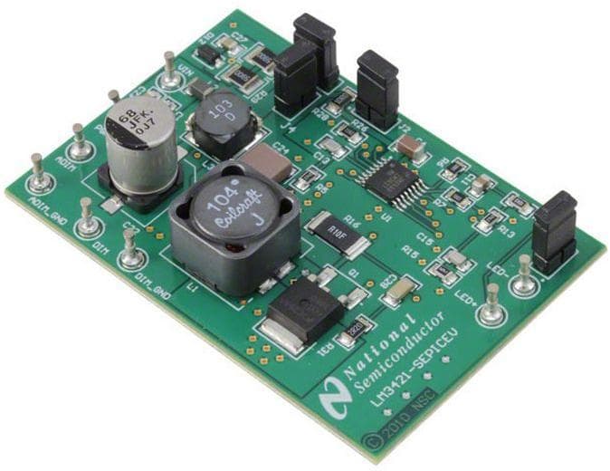 LM3421-SEPICEV/NOPB, Evaluation Board using LM3421 SEPIC constant current LED driver for automotive applications