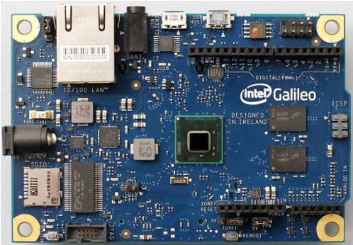 Galileo, Development Board is a MCU Board based on the Intel Quark SoC X1000 Application Processor, 32-bit Intel Pentium Processor-class System on Chip (SoC)