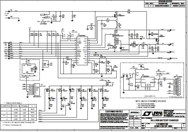 DC498C, Demo Board for featuring LTC4007EGN 3A Li-Ion Battery Charger