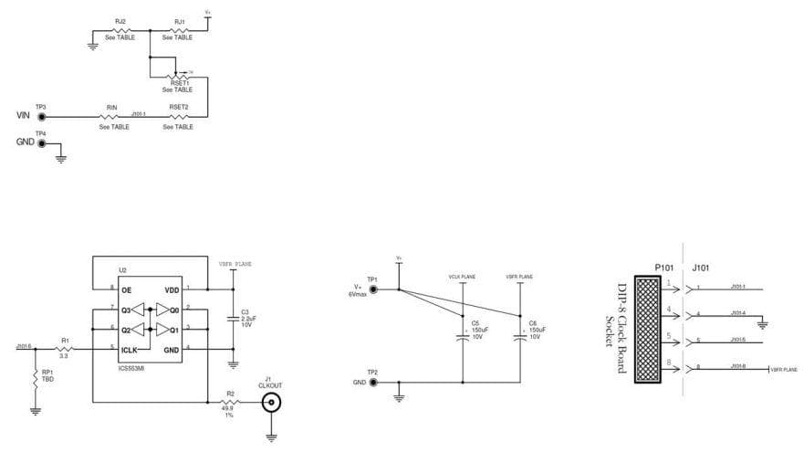 DC814A-F, Demo Board Using LTC6905-96 17MHz to 170MHz Fixed Frequency Silicon Oscillator