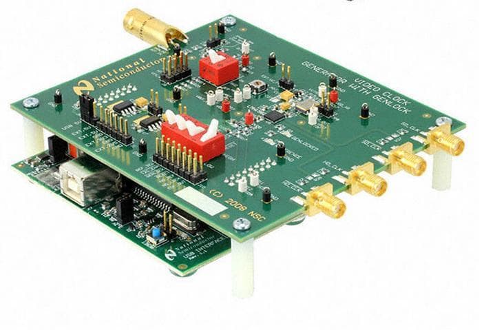 LMH1982SQEEVAL/NOPB, Evaluation Board Using LMH1982 Multi-Rate Video Clock and Timing Generator with LMH1981 SD/HD Video Sync Separator