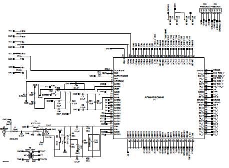 AD9446100LVDS/PCBZ, Evaluation Board for featuring AD9446BSVZ-100 Single Channel ADC