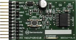 NCV74255V1GEVB, 5V, 150mA LDO Evaluation Board for LIN Transceiver