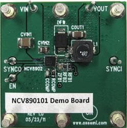 NV890101MWTXGEVB, Fixed-Frequency Monolithic Buck Switching Regulator Evaluation Board