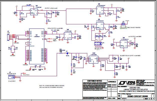 DC2026B, Linduino One Isolated Arduino-Compatible Demonstration Board