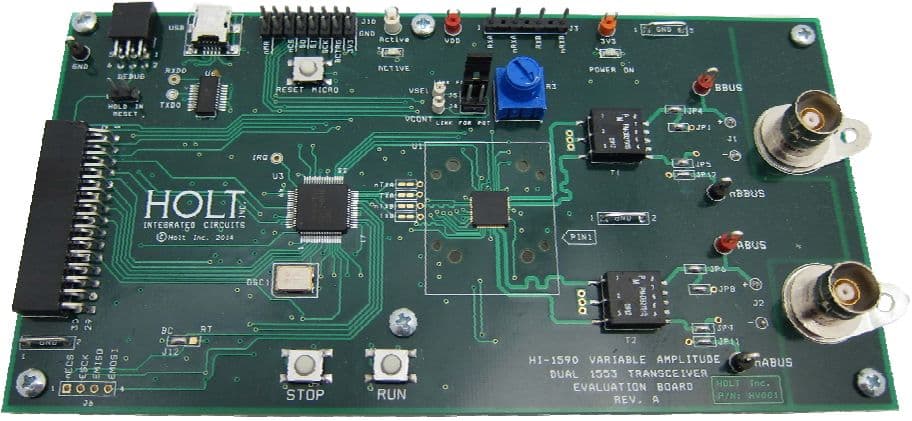 ADK-1590, HI-1590 1553B Dual Transceiver With SPI Amplitude Control Evaluation Board