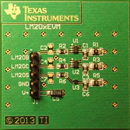 LM20XEVM, Evaluation Board for LM20B, LM20C and LM20S Analog Temperature Sensors