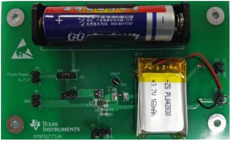 PMP9771, Energy Storage Circuit for Uninterrupted Power Supply and Extending Alkaline Battery Lifetime