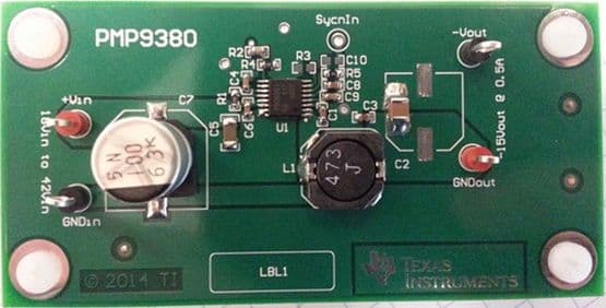 PMP9380, Synchronous Inverting Buck Converter Application Reference Design