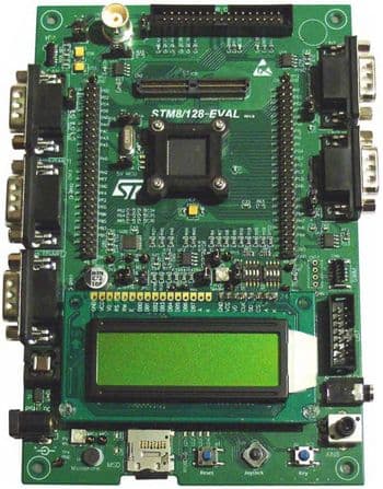 STM8A/128-EVAL, Evaluation Board based on STM8AF Series - with STM8AF51AA MCU