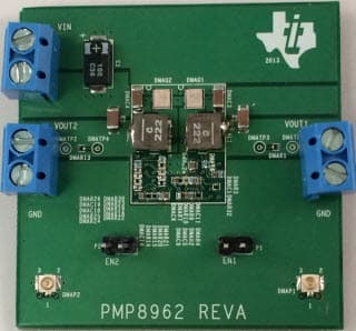 PMP8962, 12V input, Compact Dual 5V/5.5A Point-of-Load using NexFET Power Block II Reference Design