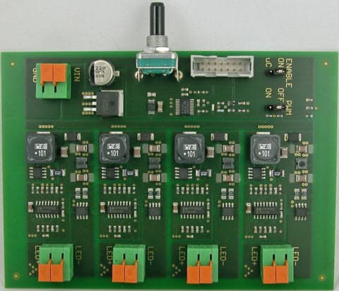 PMP10171, 4-Channel LED Spotlight Driver Reference Design