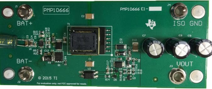 PMP10666, Low Vin Flyback Reference Design for High Voltage Laser Flash Drive