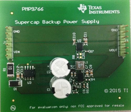 PMP9766, Supercapacitor Backup Power Supply with Active Cell Balancing Reference Design