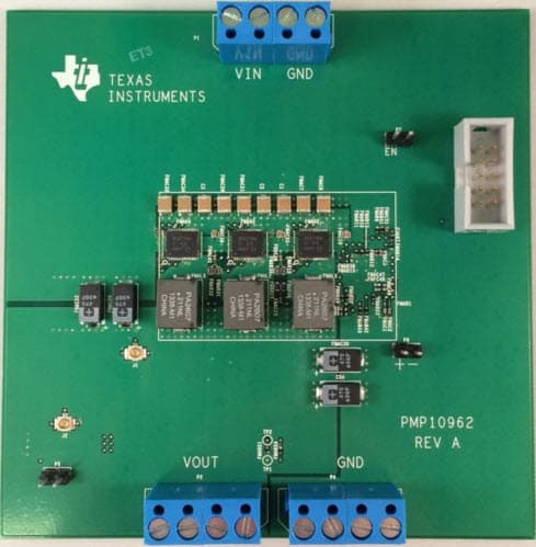 PMP10962, High Efficiency Scalable 3-phase 1V/90A PoL for ASIC Processors Reference Design