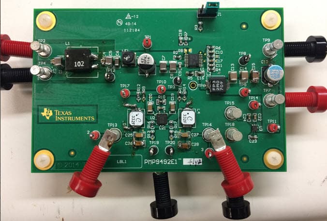 PMP9492.2, CISPR 25 Class 5 Multi-Output Power Supply Reference Design for Rear Camera, Automotive ADAS Systems