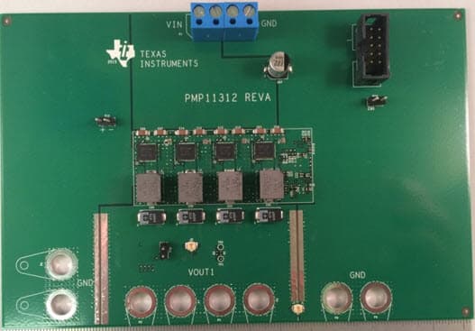 PMP11312, High Efficiency, High Power Density 4-Phase 1V/120A Reference Design for ASIC Processors