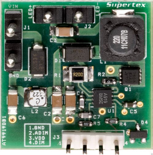 AT9919DB1, Demo Board for AT9919 Single, High Current LED Driver