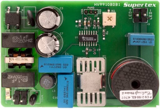 HV9910BDB1, Off-Line High-Brightness 1.4A LED Driver Demo Board