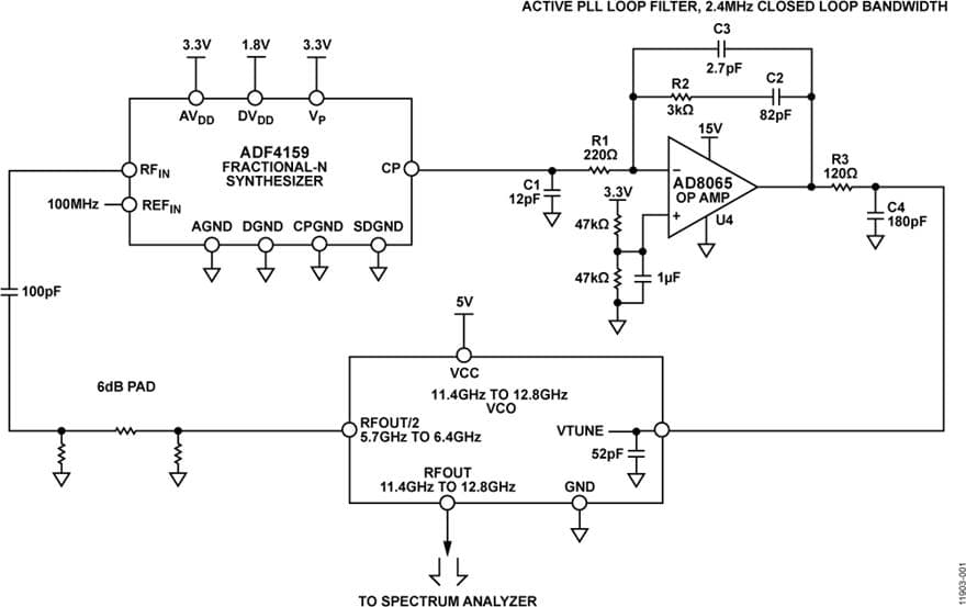 Ultra-Fast Settling PLL with RF to 13 GHz