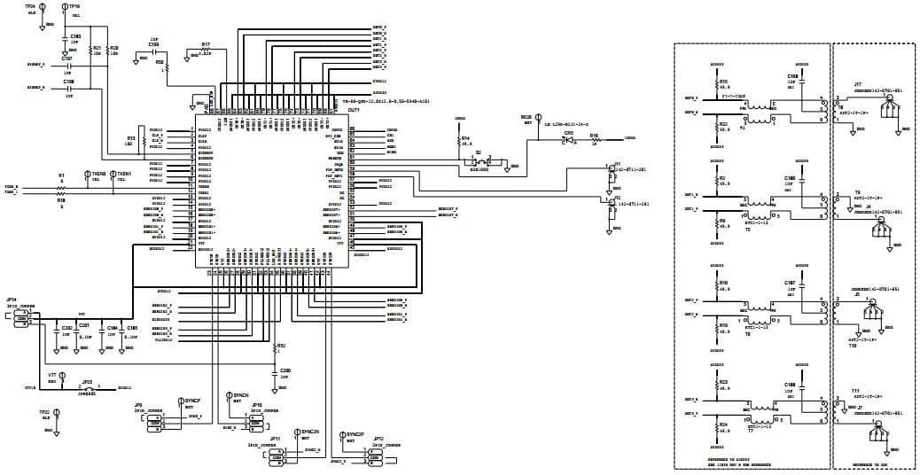 AD9154-EBZ, DPG3 Evaluation Board for evaluating AD9154 Quad, 16-Bit, 2.4-GSPS, TxDAC+ Digital-to-Analog Converter