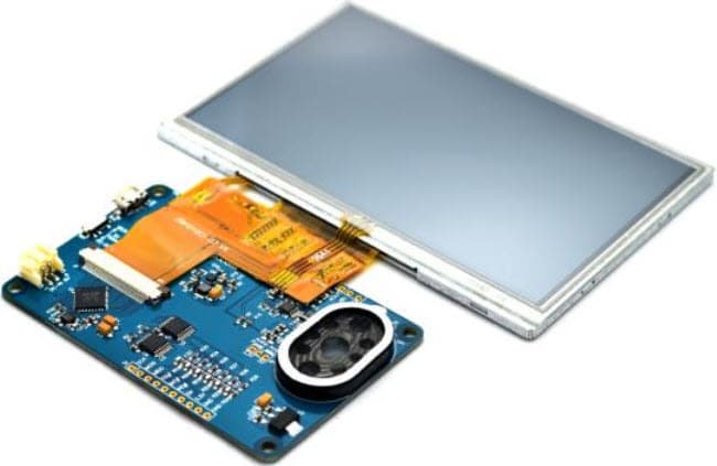 VM810C50A-N, Credit Card Size VM810C Development Module supports 3.3/5V MCU Adapter Board, with FPC/FFC 40 LCD connector, no display is provided