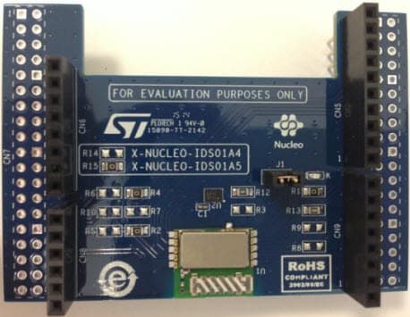 X-NUCLEO-IDS01A4, Sub-1 GHz RF Expansion Board based on the SPSGRF-868 module for STM32 Nucleo