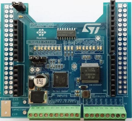 X-NUCLEO-PLC01A1, Industrial Input/Output Expansion Board based on VNI8200XP and CLT01-38SQ7 for STM32 Nucleo