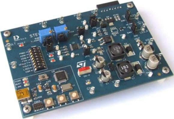 STEVAL-ILL048V1, Demonstration Board based on the ALED6001 and STM32F103C6T6 Single-channel LED driver for automotive day-time running lights (DTRL) and front lights