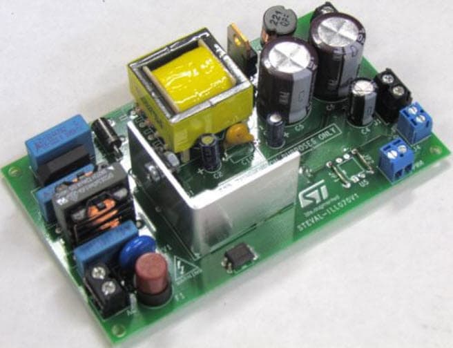 STEVAL-ILL070V1, Evaluation Board based on the HVLED001 35W, 0-10 V dimmable single-string LED driver, quasi resonant flyback controller