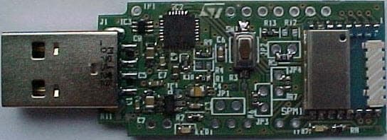 STEVAL-SP1ML868, USB Dongle board for SPIRIT1 low power RF modules based on SP1ML-868