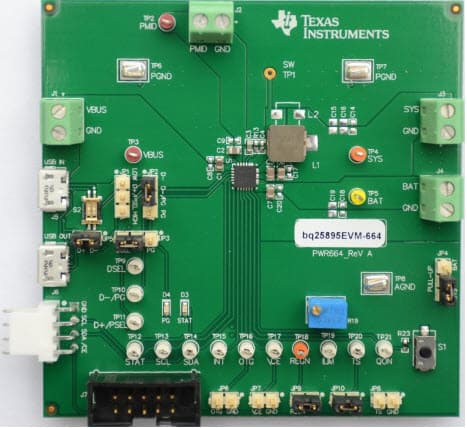 TIDA-00589, I2C Controlled Single Cell 5A Fast Charger with MaxCharge and 3.1A Boost Operation for Power Bank