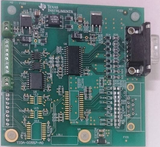 TIDA-00557, RS-232 Modem Interface Module for Protection Relay, IED and Substation Automation Reference Design