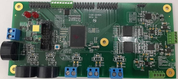 TIDA-00454, Three Phase AC Voltage and Current Transducer with Isolated DC Analog Outputs Reference Design