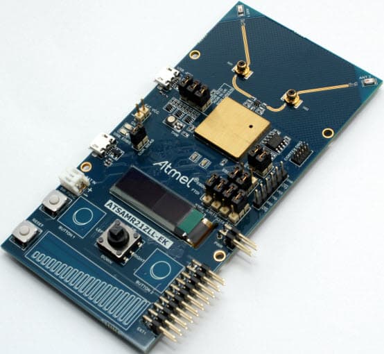 ATSAMR21ZLL-EK, SAM R21 ZigBee Light Link Evaluation Kit based on the ATSAMR21G18A ARM Cortex-M0 MCU