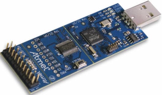 AT97SC3205T-SDK2, TPM I2C/SPI Development Kit based on the AT97SC3205 SAM4S ARM MCU