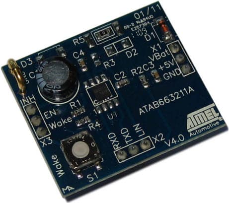 ATAB663211A-V1.2, Development Board for the ATA663211 LIN Transceiver