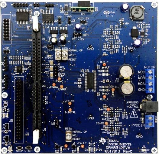 DK-LM3S-DRV8312, Medium Voltage Digital Motor Control Development Kit for Stellaris MCUs Using DRV8312