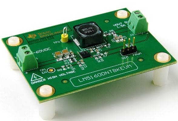 LM5160DNTBKEVM, Evaluation Board using the LM5160 Wide Input 65V, 1.5A Synchronous Step-Down DC-DC Converter