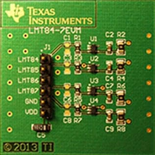 LMT84-7EVM, Evaluation Module Evaluating the LMT84, LMT85, LMT86 and LMT87 Temperature Sensor