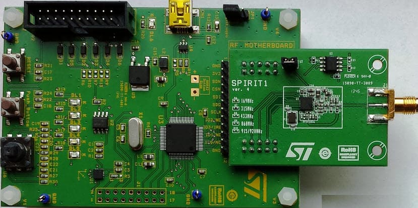 STEVAL-IKR002V1, Sub-GHz Transceiver Development Kit based on the SPIRIT1 (169-MHz band)