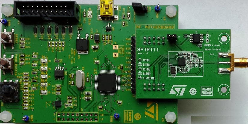 STEVAL-IKR002V5, SPIRIT1 915-MHz low data rate Transceiver Development Kit