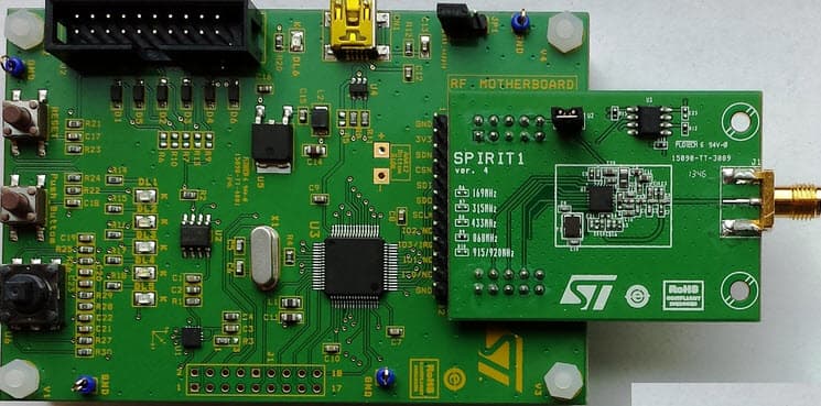 STEVAL-IKR002V4, SPIRIT1 868-MHz low data rate Transceiver Development Kit