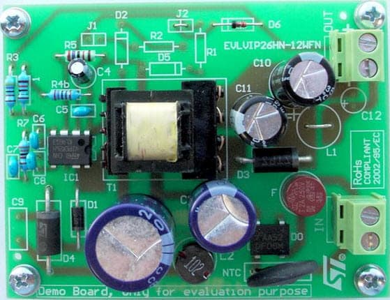 STEVAL-ISA111V1, Wide Range Single Output Demonstration Board based on the VIPER26HN Flyback Converter