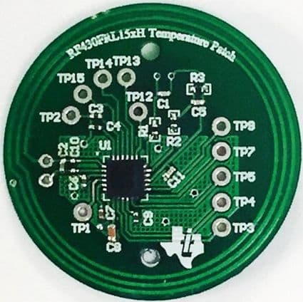 TIDM-RF430-TEMPSENSE, Battery-less NFC/RFID Temperature Sensing Patch